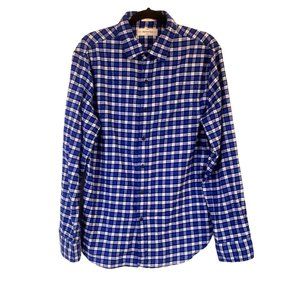Hawker‎ Rye flannel size Medium blue white plaid